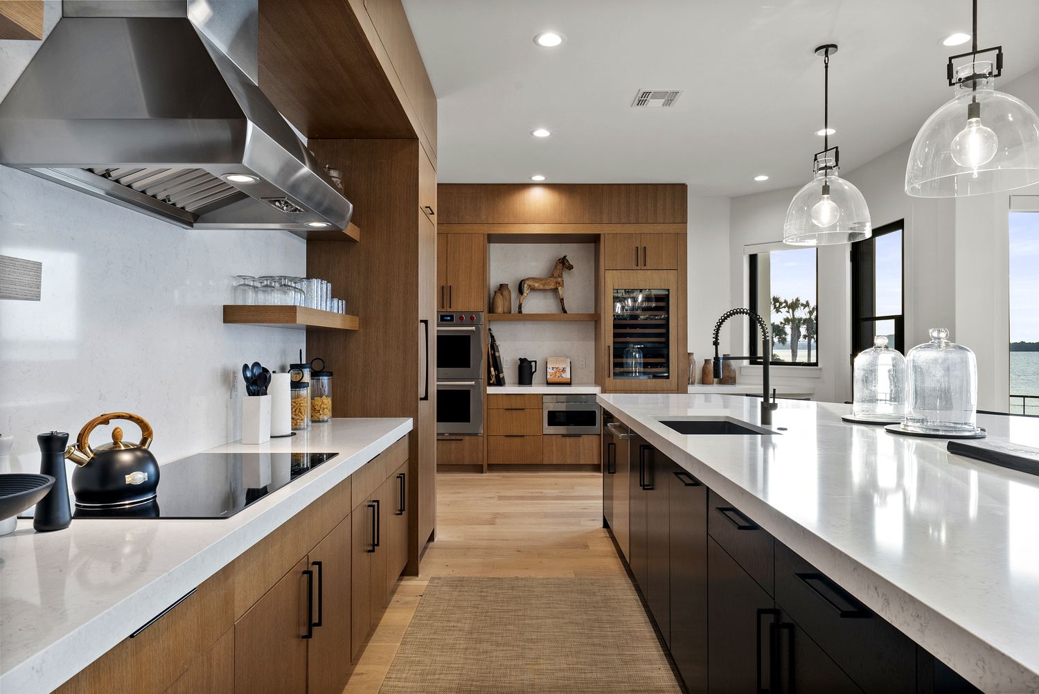 Kitchen and dining open plan